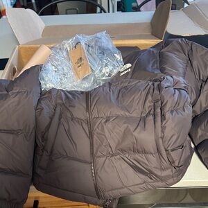 SKIMS Black Puffer Jacket